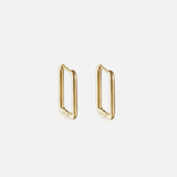 Juleani Barbados Buckle Earrings in gold, pair