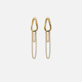 Juleani Cayman Cascade Hoops in gold